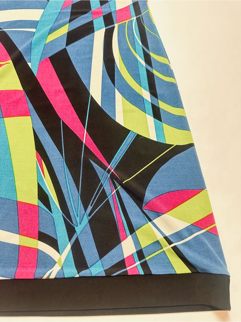 Y2K Abstract Geometric Shift Dress Mod Art Teacher Dopamine Colorful Sz 4 - Picture 11 of 11